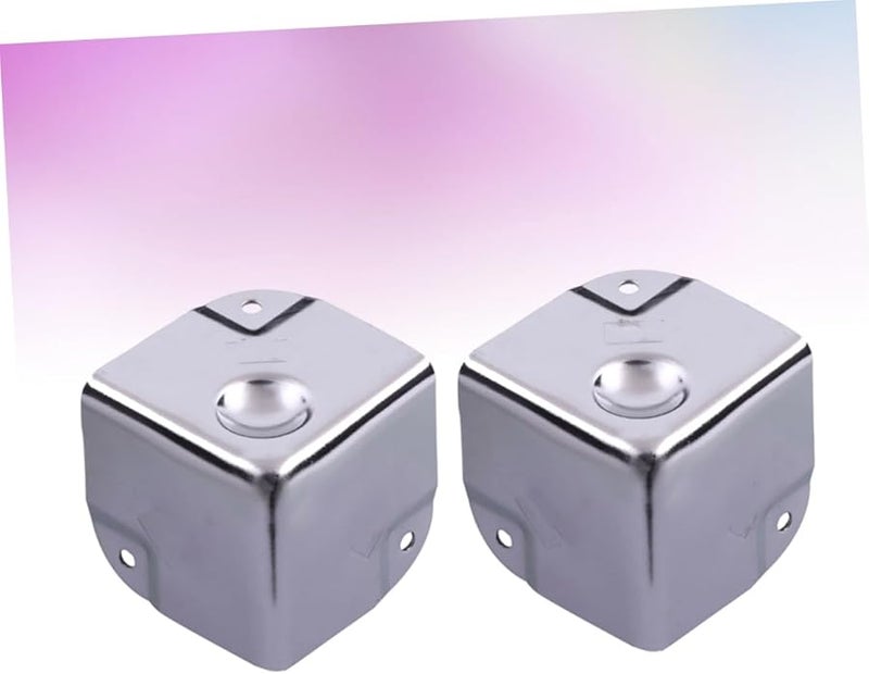 Housoutil 2Pcs Stainless Steel Corner Protectors For Furniture Desk Edge Guards - Image 3